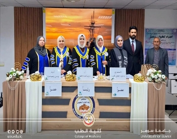 تدريسية في كلية الطب تشارك في عضوية لجنة مناقشة طلبة البورد العراقي النسائية والتوليد