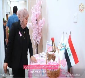 بالفيديو.. حملة "اكتوبر الوردي" في كلية الطب للتوعية بسرطان الثدي