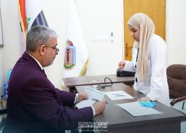 طلبة كلية الطب يؤدون الامتحان النهائي السريري OSCE