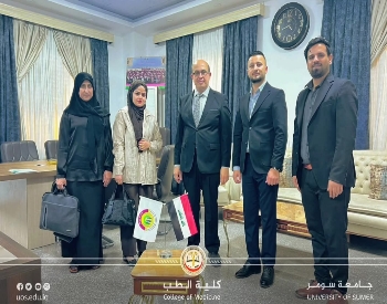 كلية الطب توفد فريقا تدريبيا إلى جامعة واسط لتأهيل المشرفين الفنيين على الامتحان التقويمي